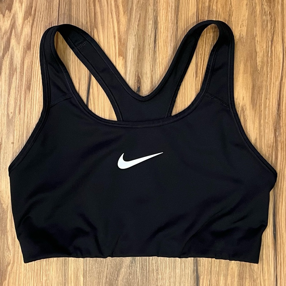 Women’s black Nike Dri-Fit - Sports bra - Medium